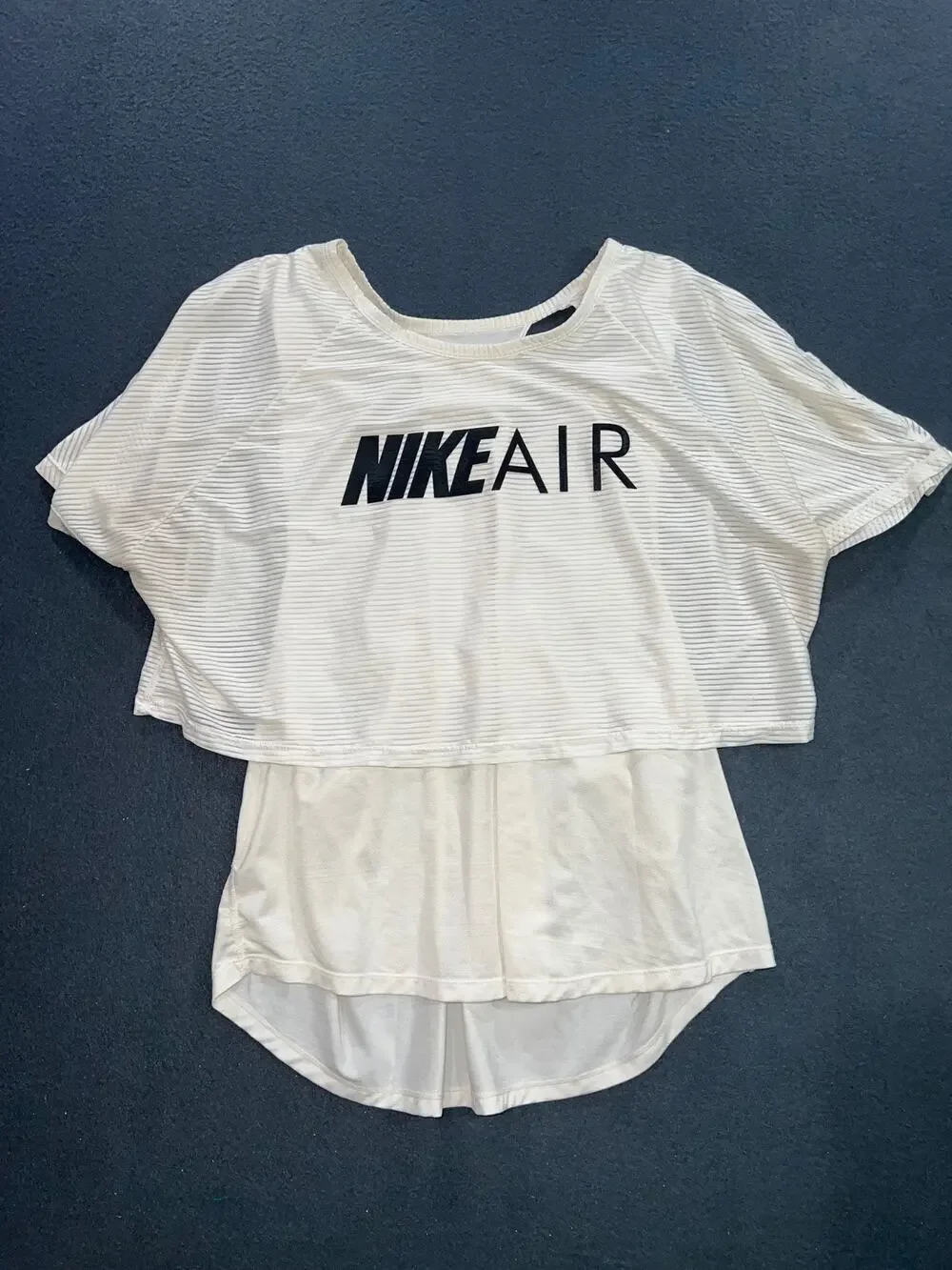 Nike Air Women's Black/White Graphic Running Top Size XL A008981